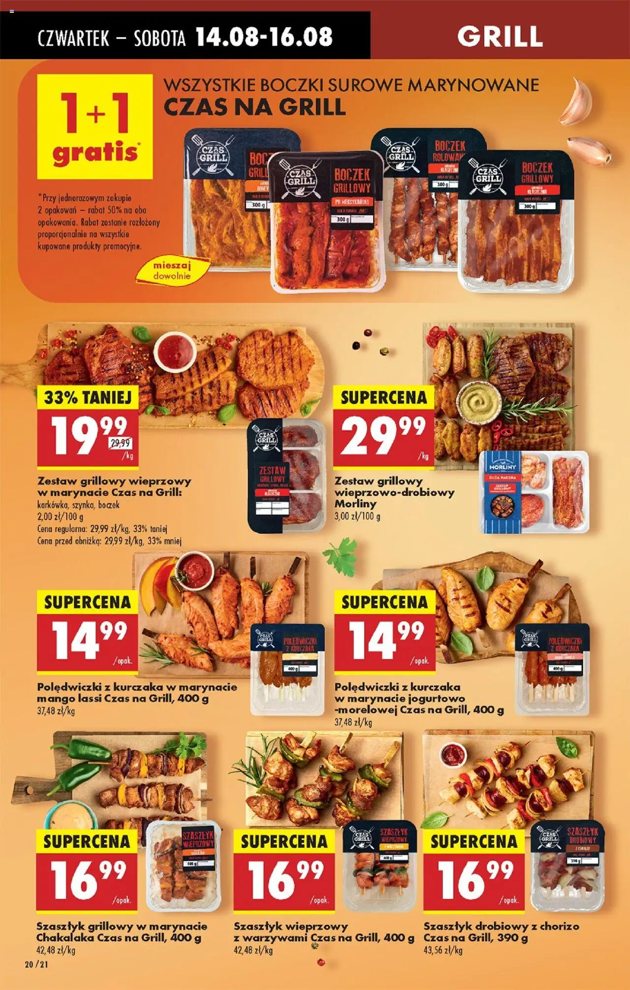Biedronka gazetka - Oferta w tym tygodniu od 14.08.2025 | Strona: 22 | Produkty: Mango, Grill, Boczek