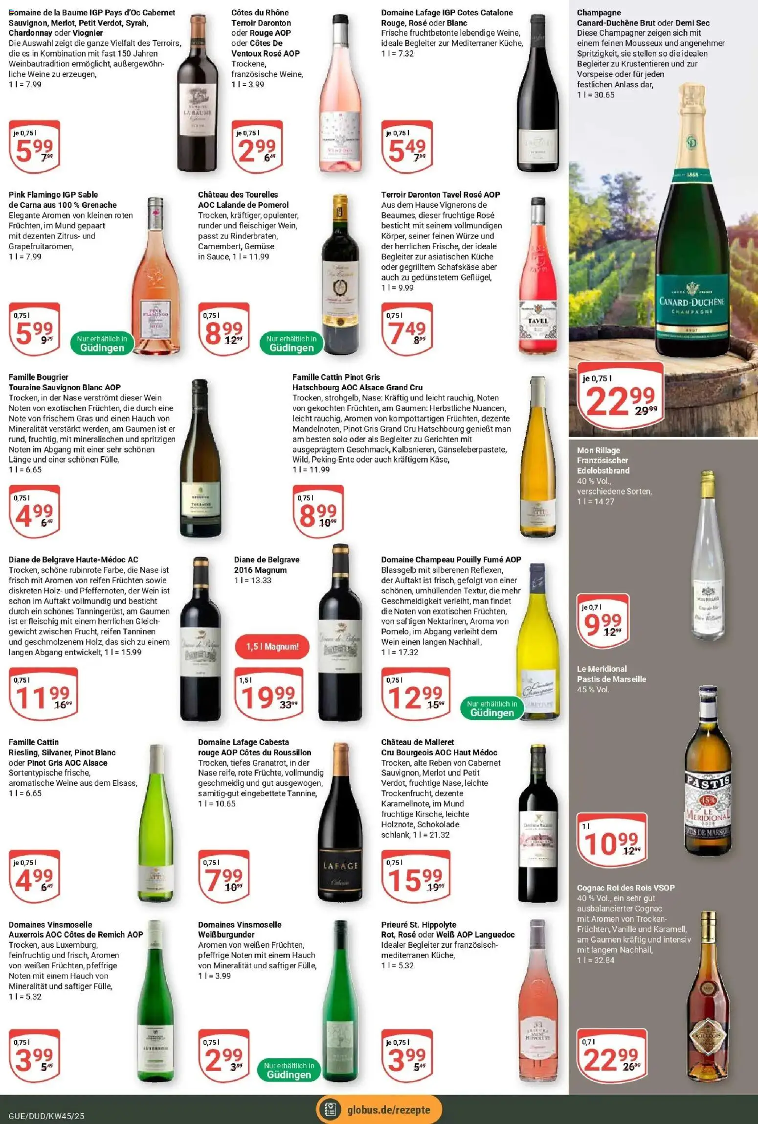 Globus prospekt Saarbrücken-Dudweiler	 (ab 02.11.2025) » Angebote online | Seite: 21 | Produkte: Gewicht, Schokolade, Rouge, Wein