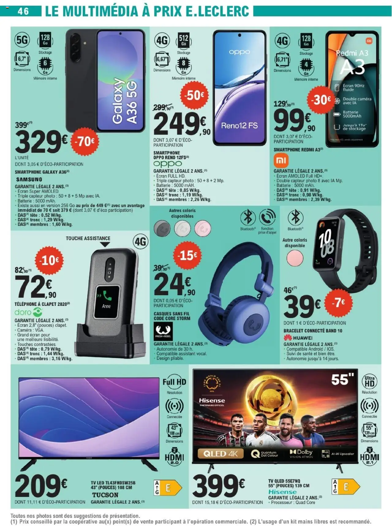  | Page: 46 | Produits: Téléphone, TV led, Prise, Batterie