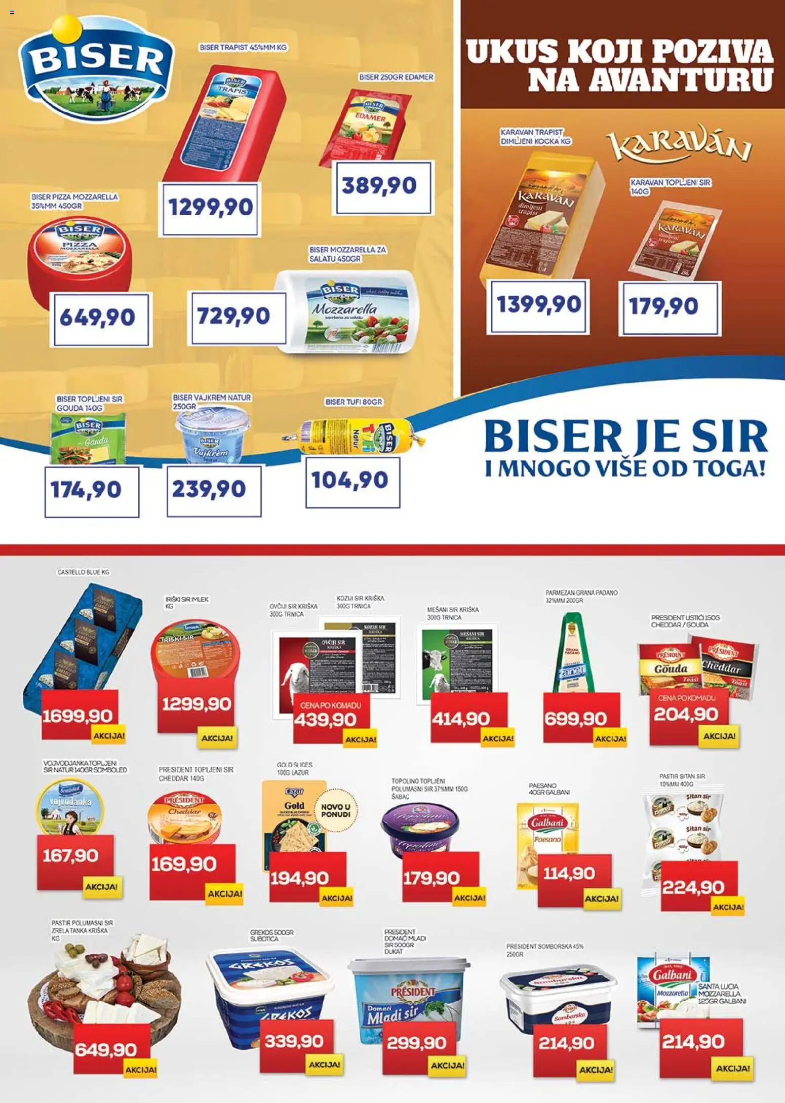 Medius katalog - važi od 16.12.2025 | Strana: 4 | Proizvode: Sitan sir, Mladi sir, Gouda, Vajkrem