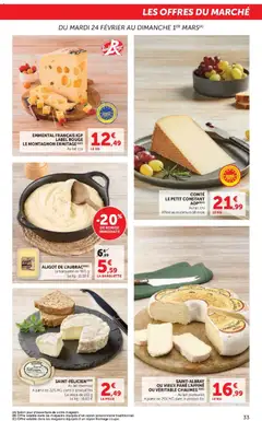 Super U - Prévisualisation de Super U catalogue valide à partir de 24.02.2026 | Page: 33 | Produits: Poissonnerie, Emmental, Lait, Fromage