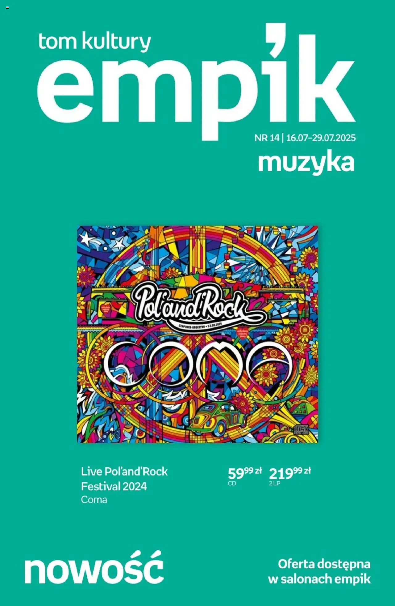 Empik promocje - Tom kultury Muzyka od 16.07.2025 | Strona: 1