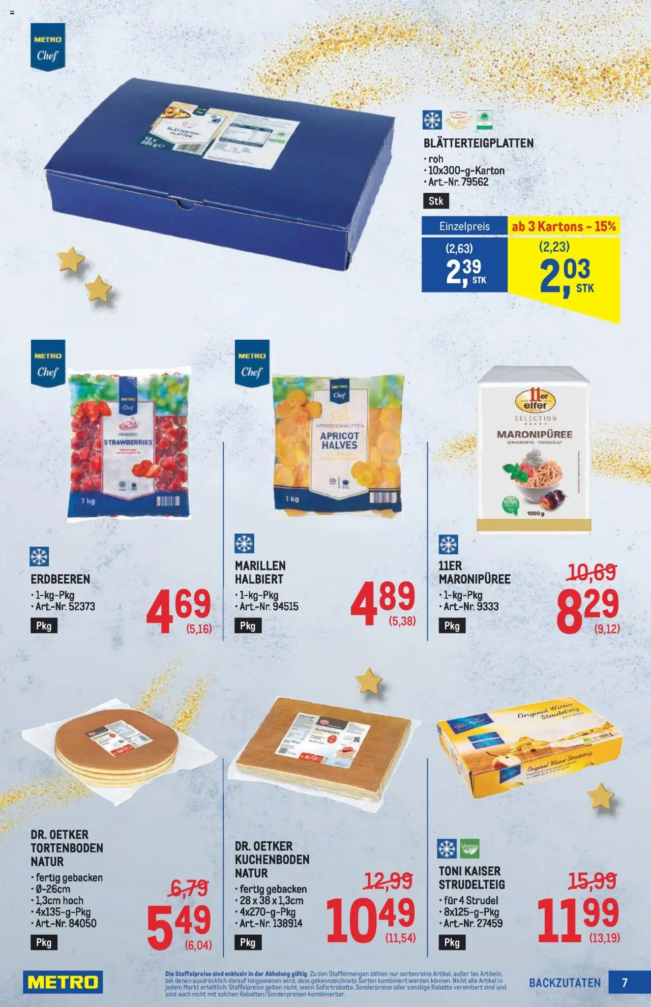 Metro Backen Spezial gültig ab 16.10.2025 | Seite: 7 | Produkte: Erdbeeren