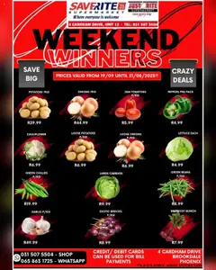 Saverite specials catalogue – valid from 19.09.2025