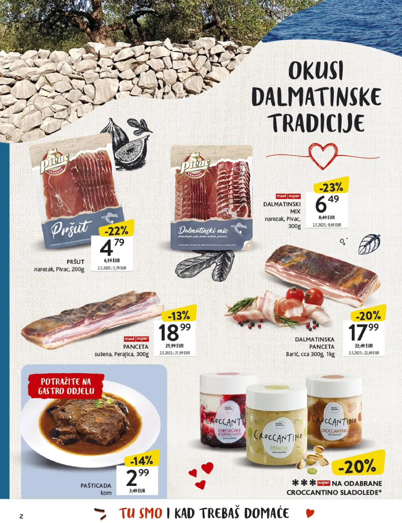 Konzum katalog | vrijedi od 27.10.2025 | Stranica: 2 | Proizvodi: Šumsko voće, Pršut, Sladoled, Panceta