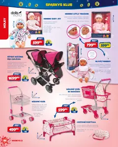 Náhled letáku Sparkys katalog Vánoce od 01.10.2025 | Strana: 44 | Produkty: Panenka, Cestovní postýlka, Kočárek, Baterie