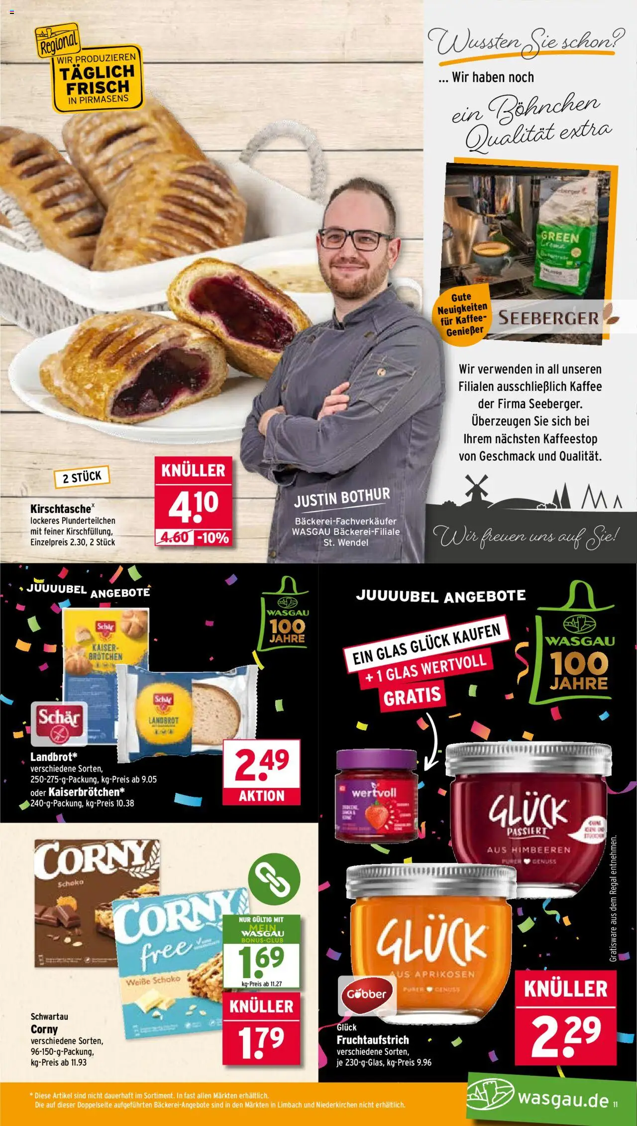 Wasgau Prospekt 	 - gültig ab dem 25.08.2025 | Seite: 11 | Produkte: Himbeeren, Kaffee, Regal