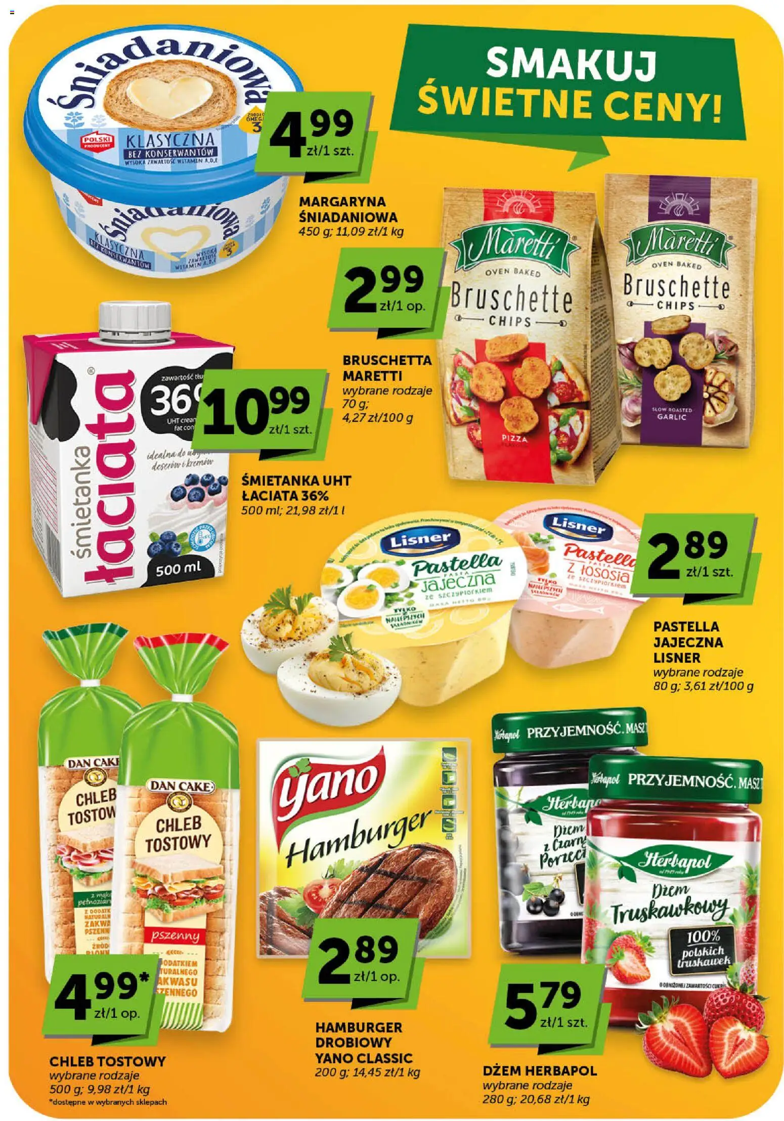 Groszek gazetka od 12.03.2026 | Strona: 25 | Produkty: Hamburger, Chleb tostowy, Bruschetta, Pizza