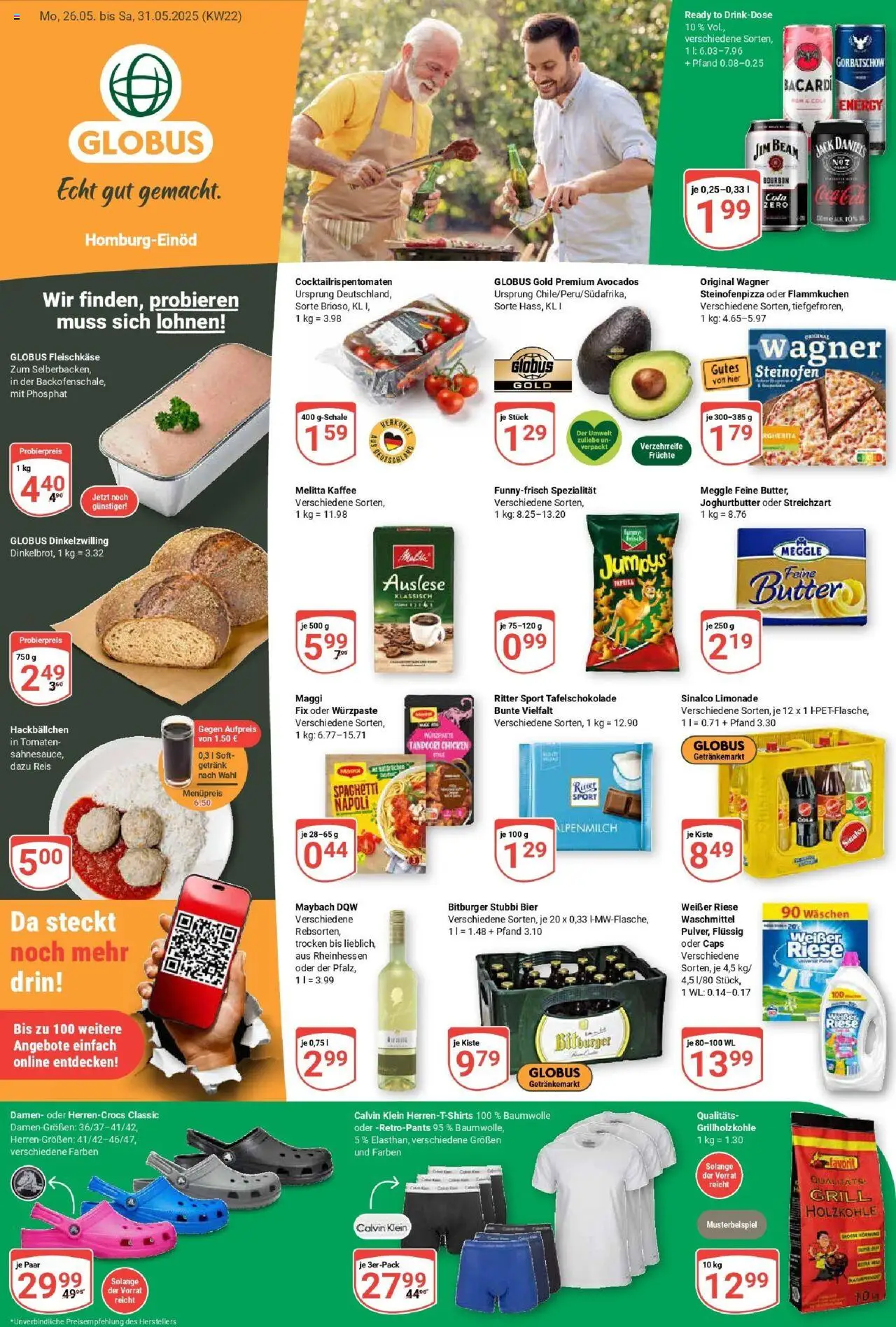 Globus prospekt Homburg-Einöd	 - gültig ab dem 25.05.2025 | Seite: 5 | Produkte: Sinalco, Energy, Bier, Maggi fix