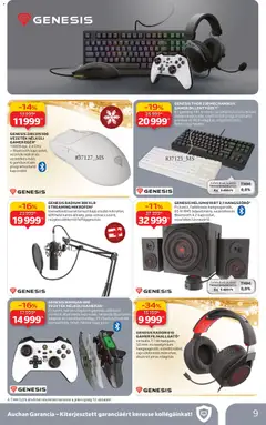 Auchan - Hipermarket gamer ajánlataink - amely érvényes a következő dátumtól: 20.11.2025 | Oldal: 9 | Termékek: Bluetooth adapter, Adapter