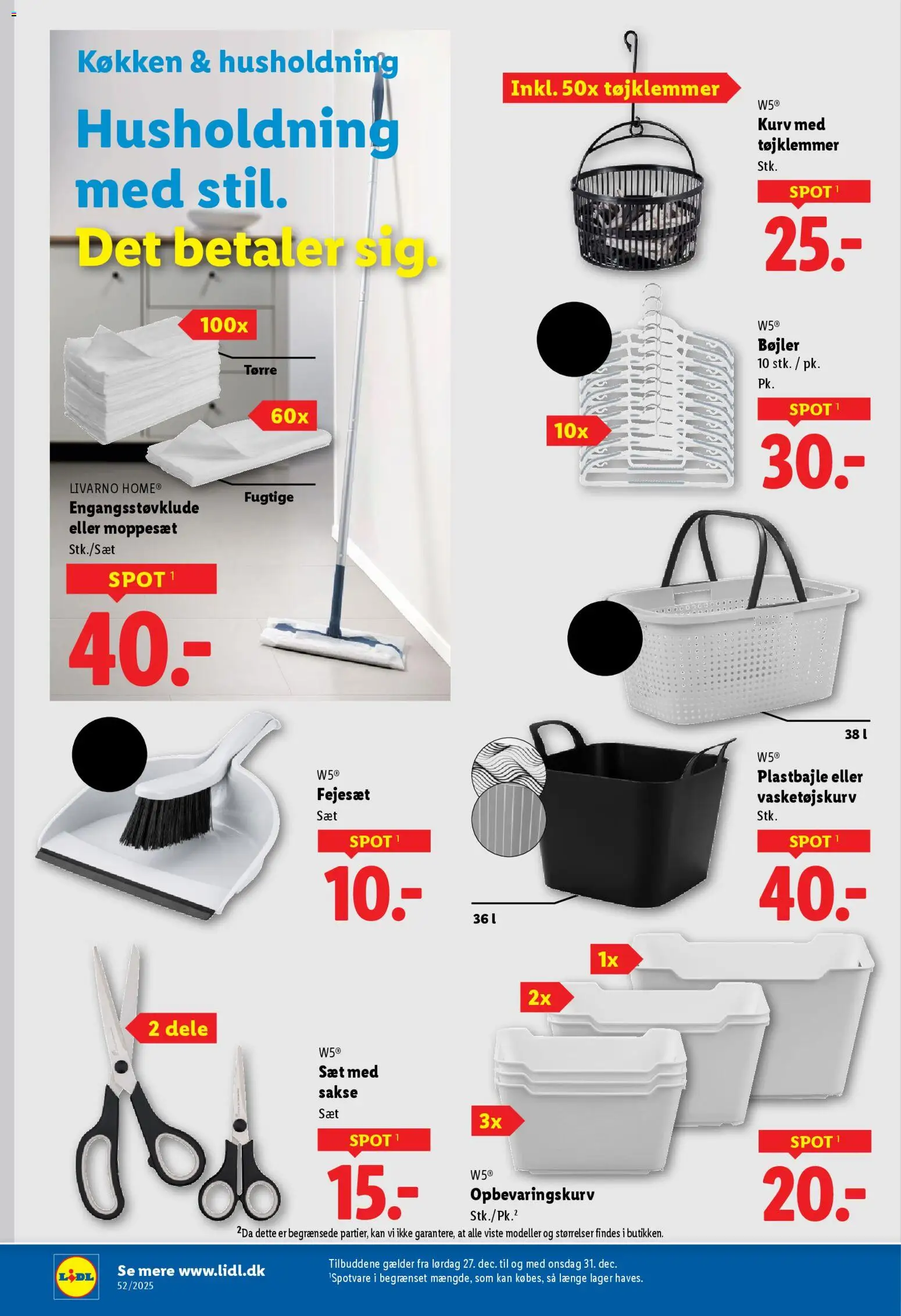 Lidl tilbudsavis – gyldig fra 27.12.2025 | Side: 35 | Produkter: Kurv, Bøjler, Søm