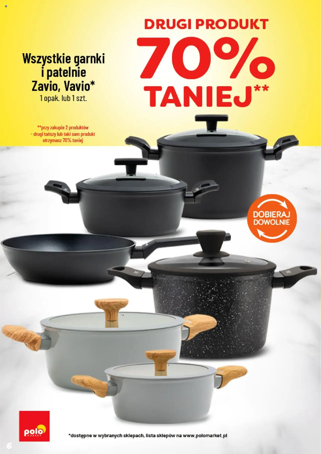 POLOmarket Gazetka - Inspirujący Tydzień od 15.10.2025 | Strona: 6 | Produkty: Patelnie, Garnki