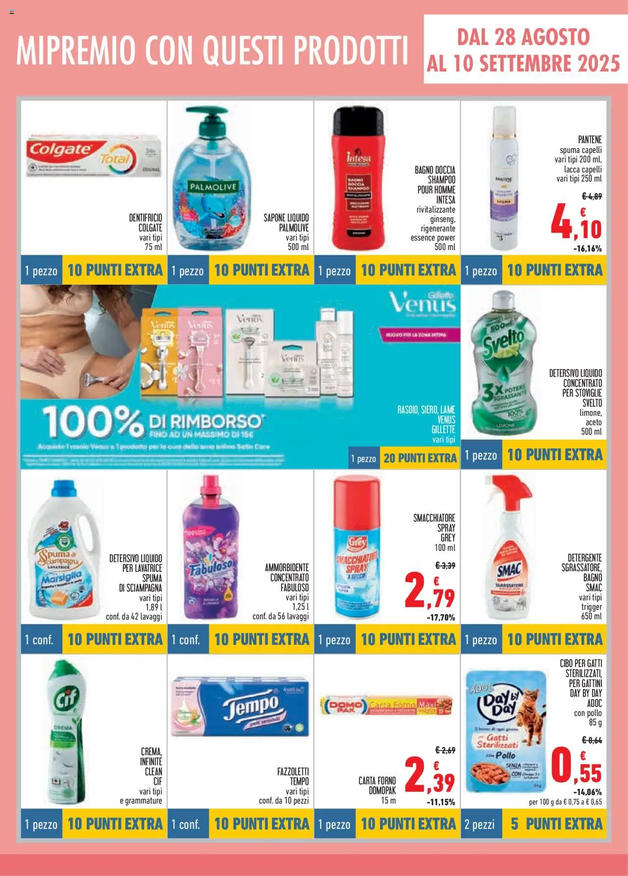 Volantino Conad del 14.08.2025 | Pagina: 15 | Prodotti: Shampoo, Ammorbidente, Smacchiatore, Bagno