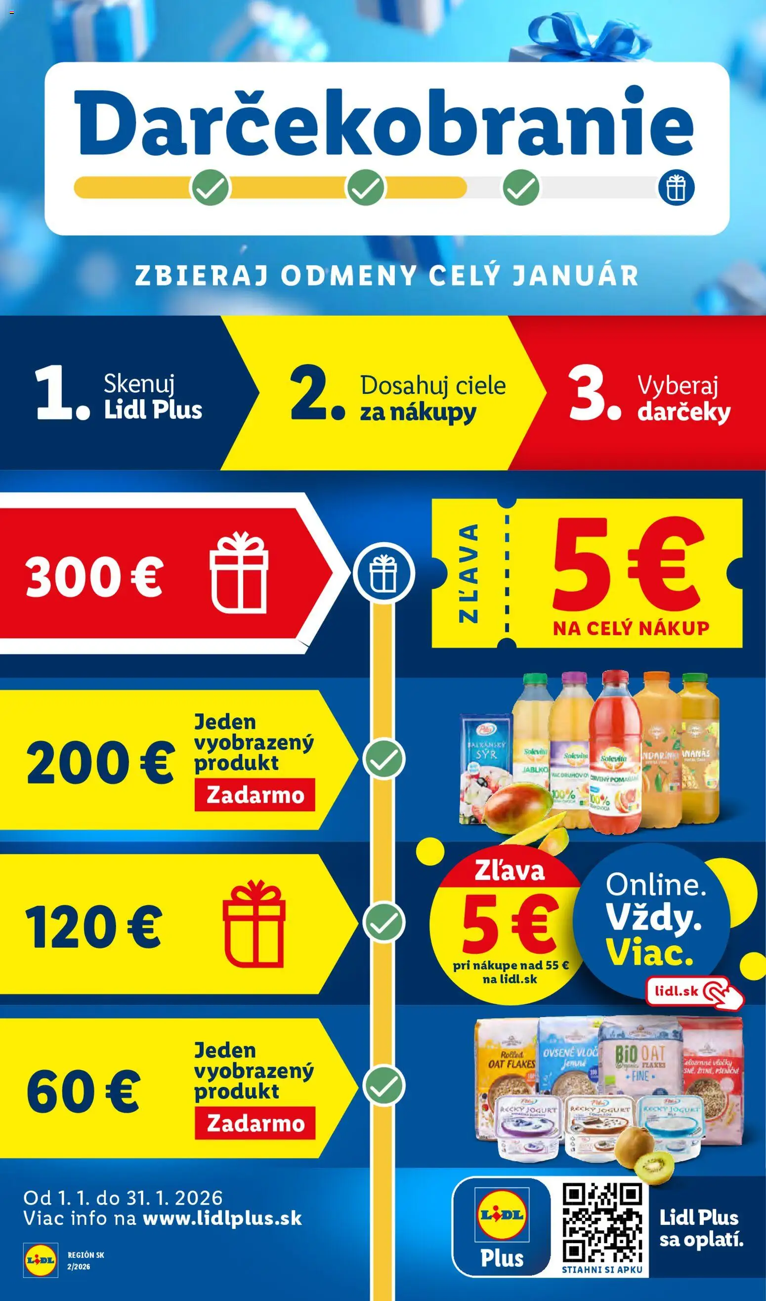 Nové Lidl akcie – leták je platný od 26.01.2026 | Strana: 41 | Produkty: Syr, Jogurt, Ananás, Vločky