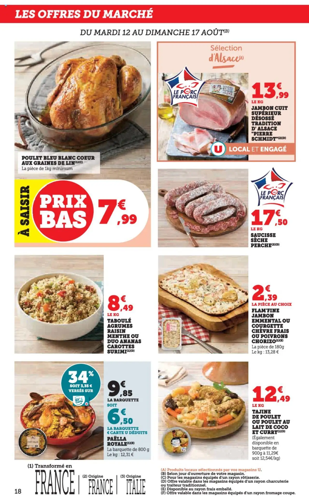  | Page: 18 | Produits: Tajine, Lait de coco, Fromage, Jambon