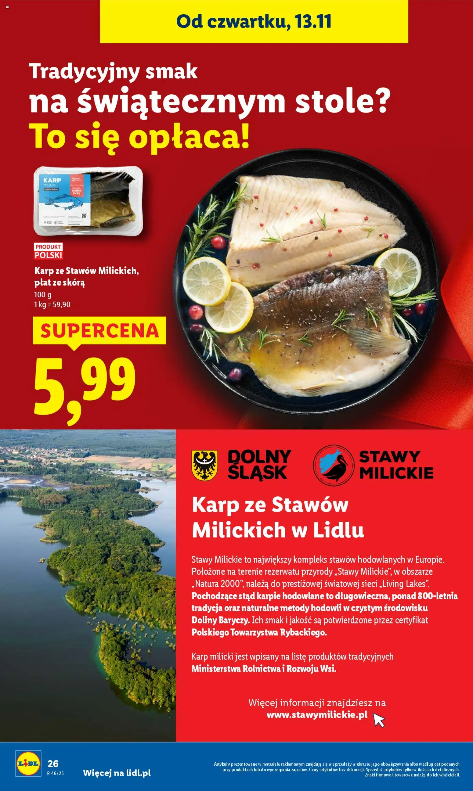 Lidl Gazetka od 13.11.2025 | Strona: 26 | Produkty: Karp