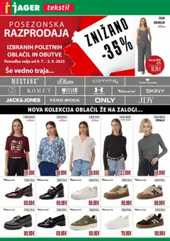 Jager katalog tekstil - pregled letaka veljavnega od 20.08.2025
