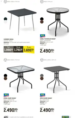 10.04.2026 tarihinden itibaren geçerli olan Metro kataloğu önizlemesi | Sayfa: 12 | Ürünler: Masa, Cin