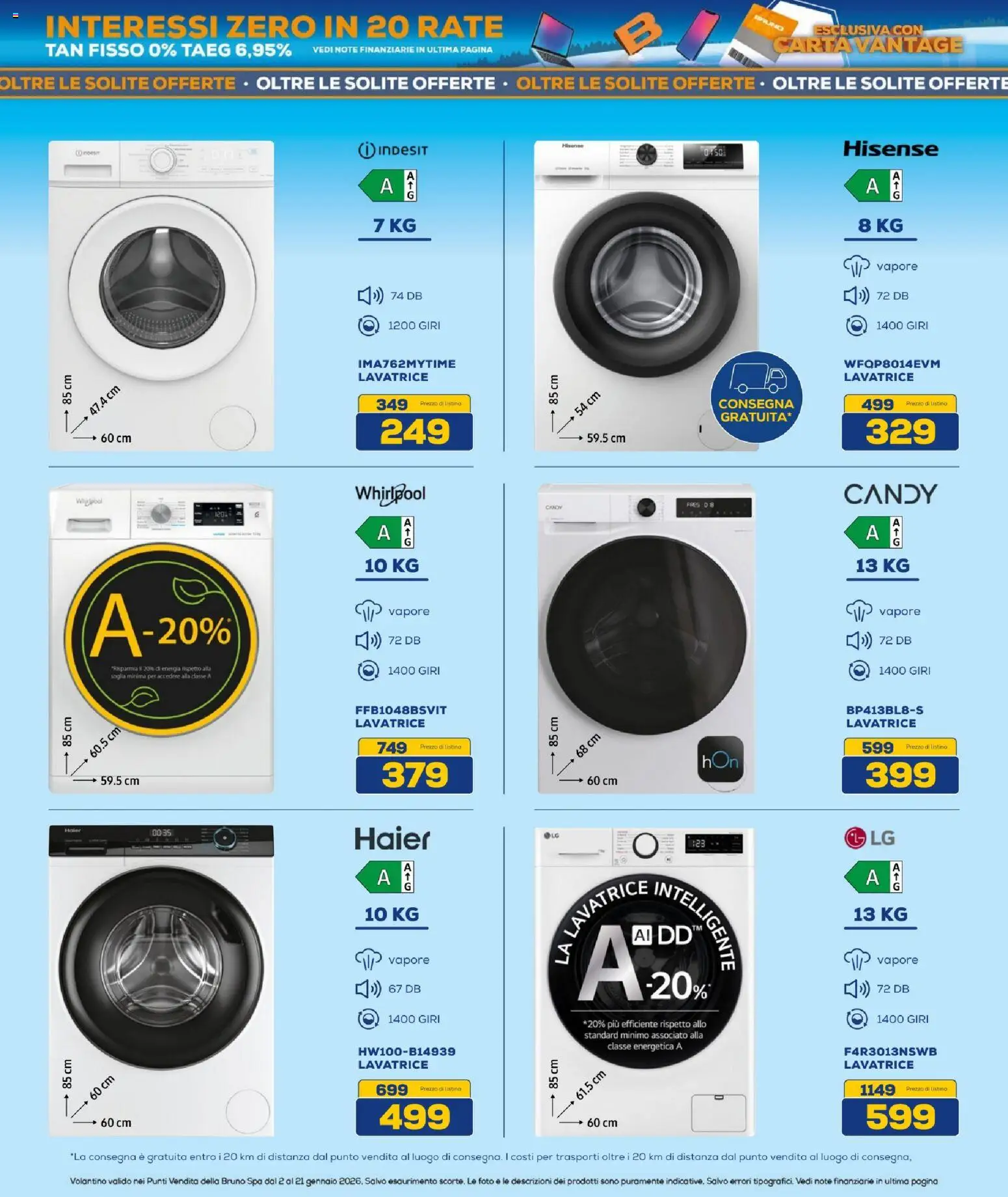 Volantino BRUNO del 02.01.2026 | Pagina: 15 | Prodotti: Lavatrice