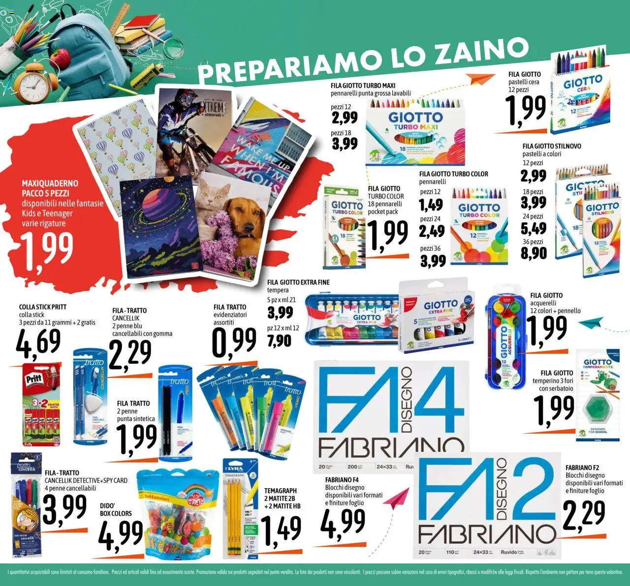 Volantino Emisfero del 07.08.2025 | Pagina: 26 | Prodotti: Pennello, Colla, Penne, Terra