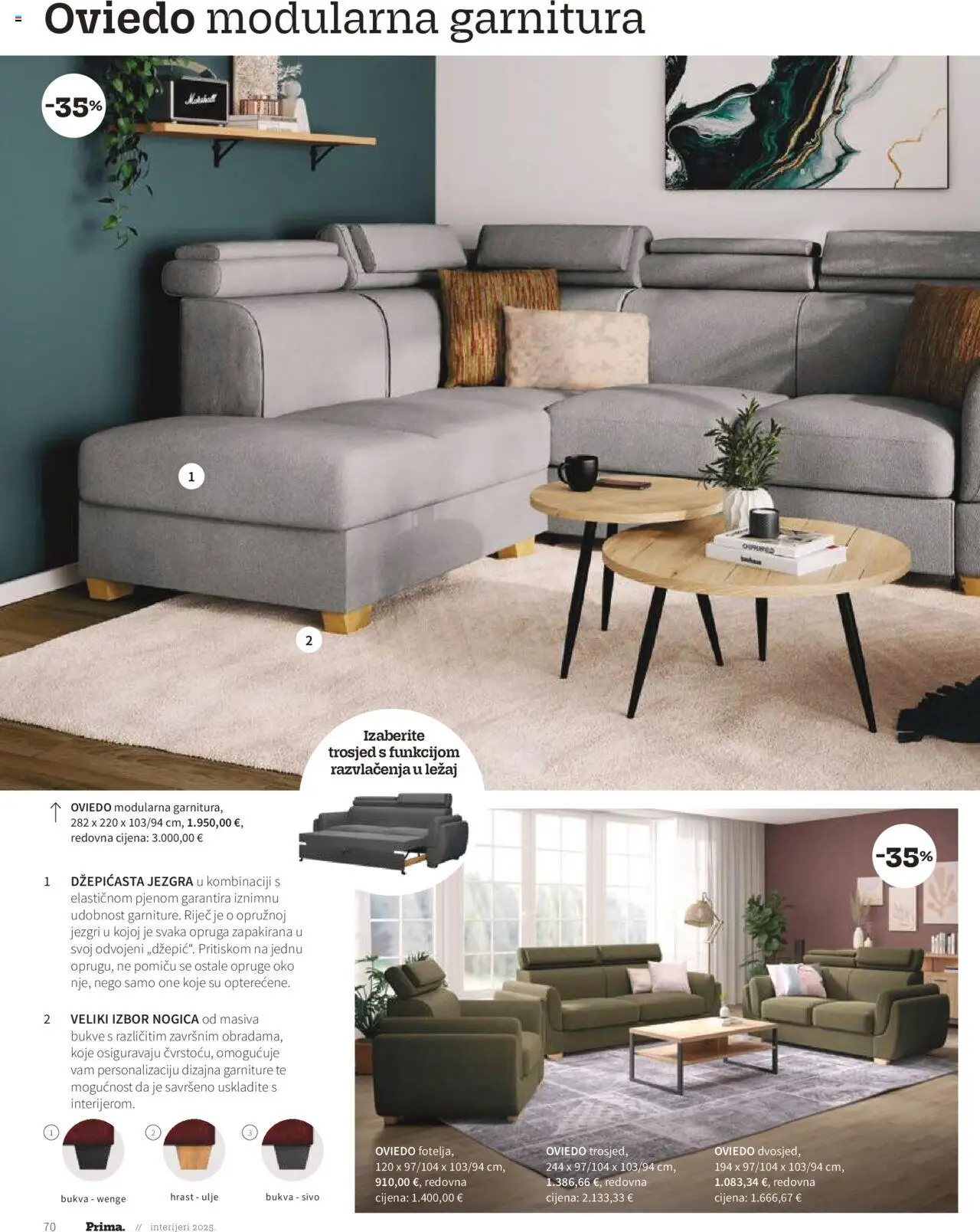 Prima katalog | vrijedi od 01.01.2025 | Stranica: 72 | Proizvodi: Trosjed, Ulje