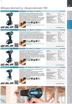Makita-mainoslehti voimassa 24.03.2026 alkaen | Sivu: 37