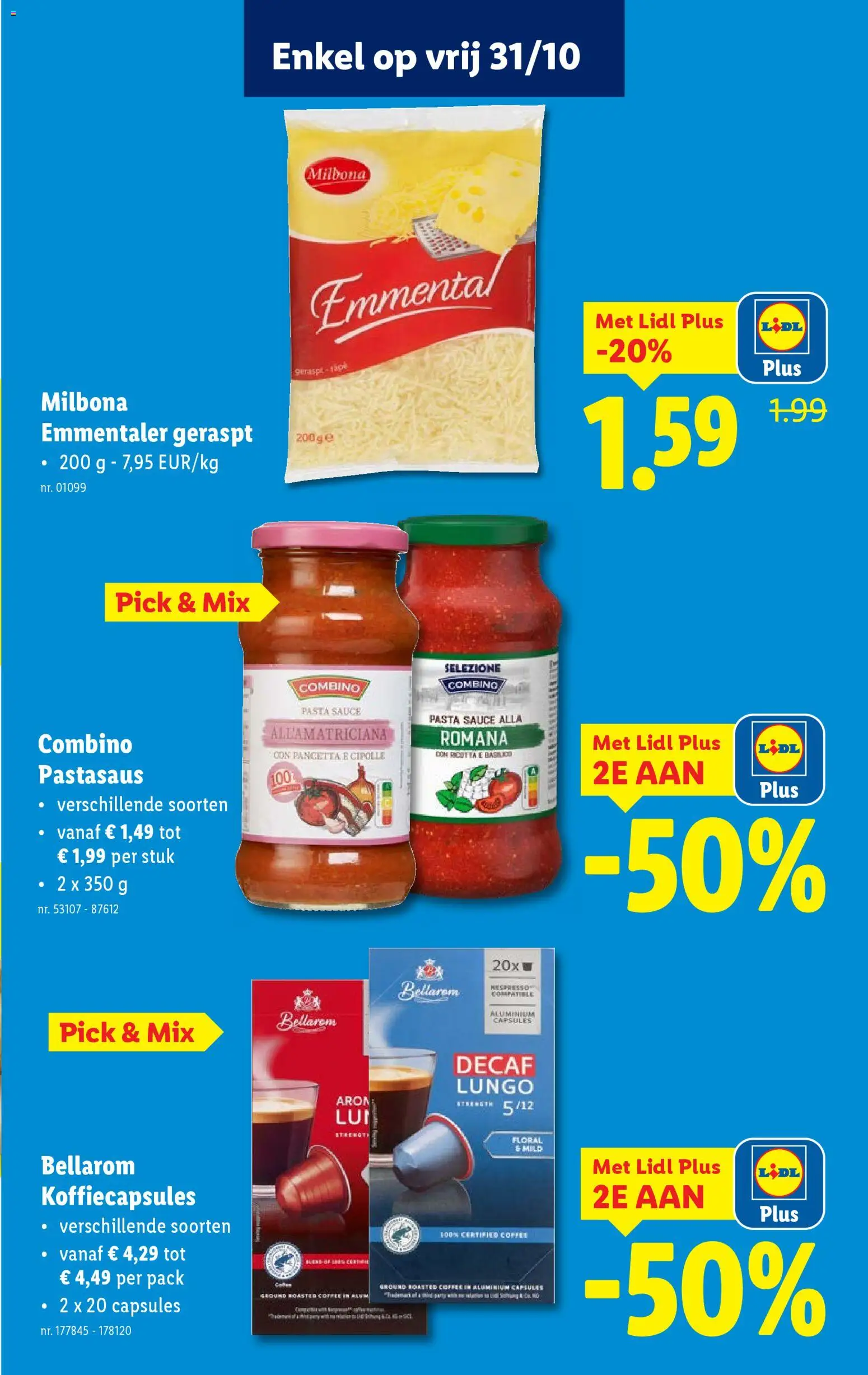 {H1} | Pagina: 57 | Producten: Pasta, Tape, Capsule, Koffiecapsules