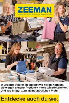 Zeeman Prospekt 	 gültig ab dem 23.08.2025
