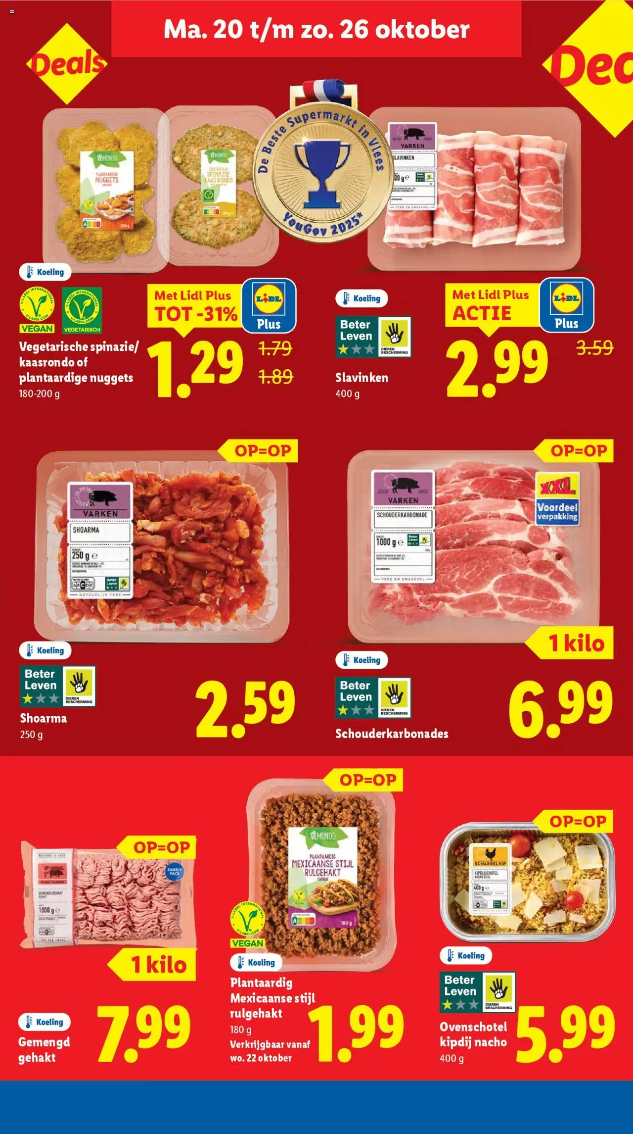 {H1} | Pagina: 11 | Producten: Spinazie, Kaas, Gehakt