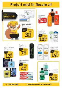 Catalog Supeco – valabil de la 07.08.2025 | Pagină: 16 | Produse: Duș, Săpun, Pastă de dinți, Apă de gură