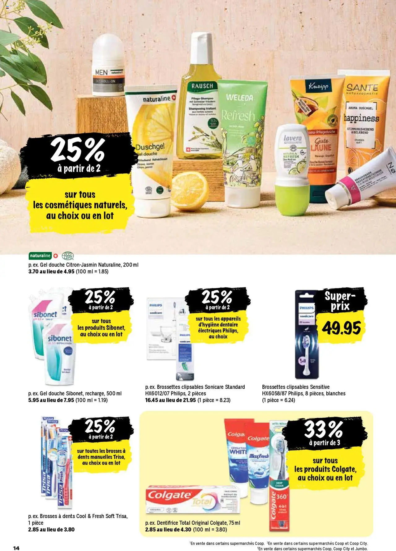 Coop - Les actions de la semaine – gültig ab 23.10.2025 | Seite: 14 | Produkte: Duschgel, Philips