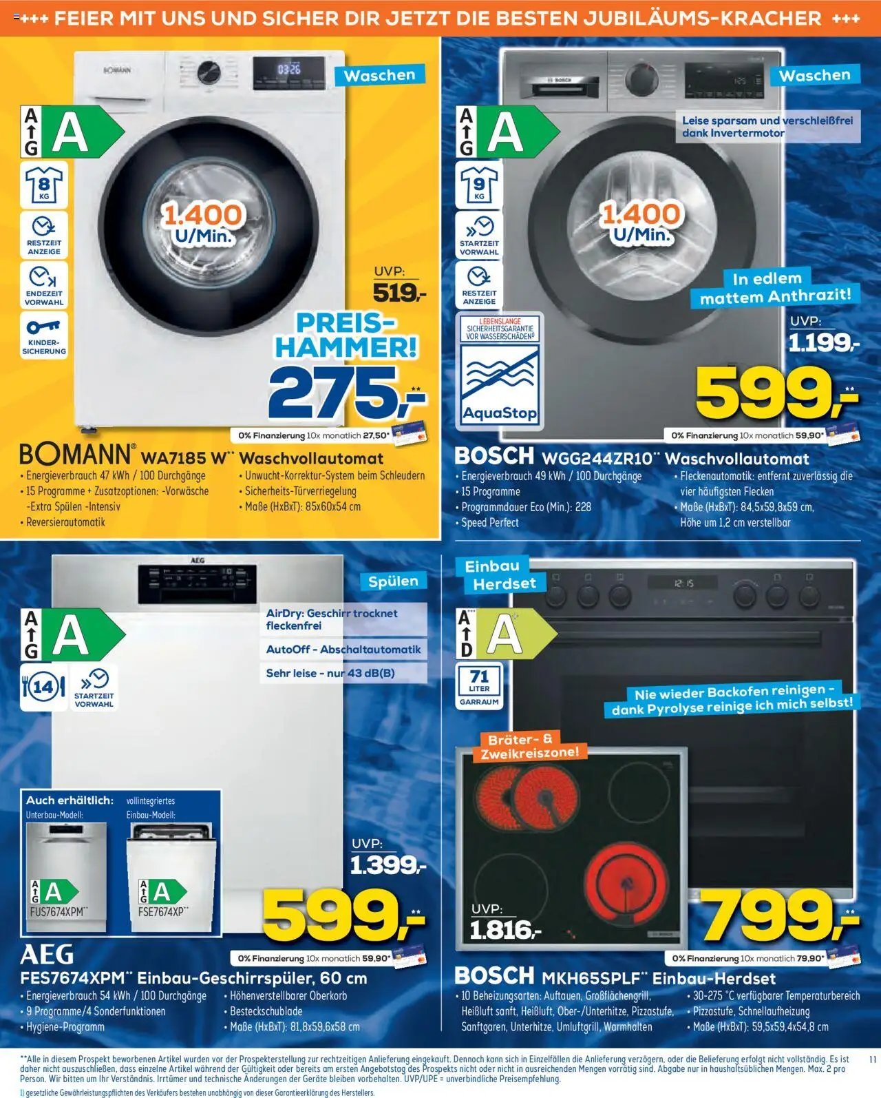 Euronics  Aktueller Prospekt - gültig ab dem 06.08.2025 | Seite: 11 | Produkte: Bosch, Backofen