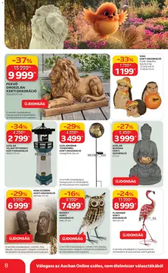 Auchan Ki a szabadba - amely érvényes a következő dátumtól: 05.03.2026 | Oldal: 8 | Termékek: Dekoráció