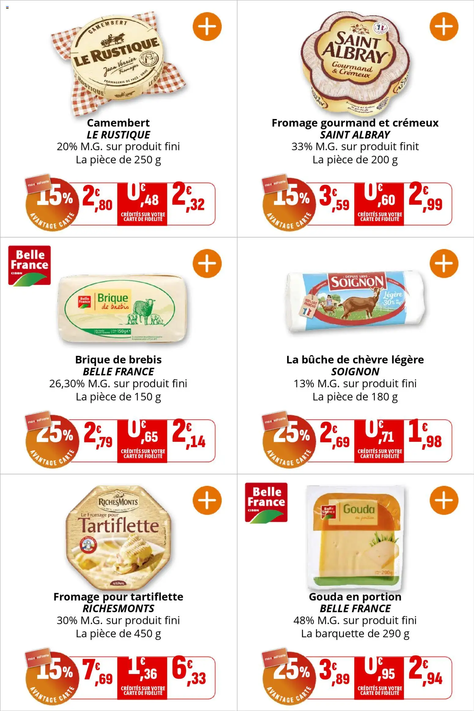 {H1} | Page: 9 | Produits: Tartiflette, Gouda, Camembert, Fromage pour tartiflette