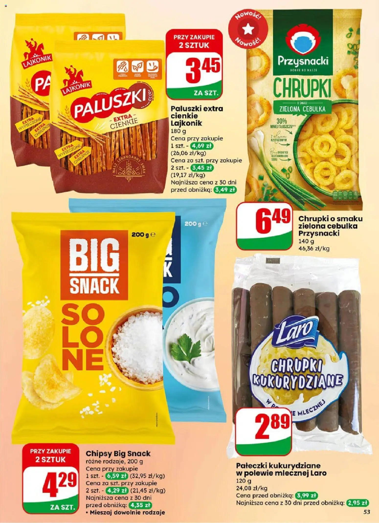 Dino Gazetka od 14.01.2026 | Strona: 53 | Produkty: Chipsy, Chrupki, Paluszki