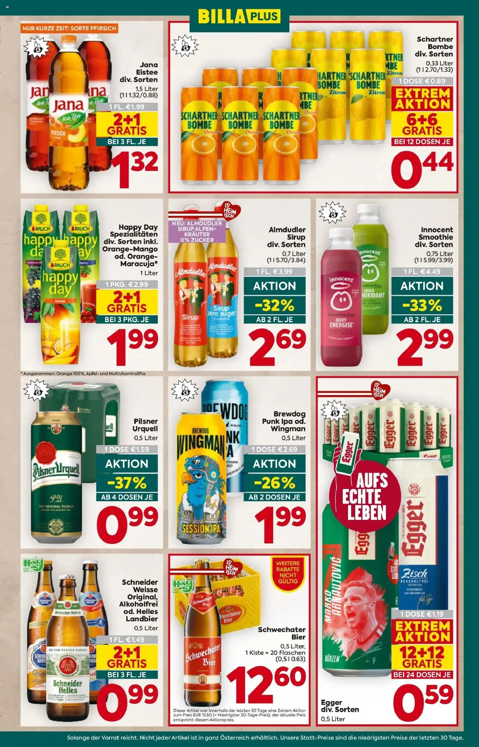 Billa Plus Flugblatt - Wien gültig ab 16.04.2026 | Seite: 13 | Produkte: Zucker, Zitrone, Pfirsich, Bier