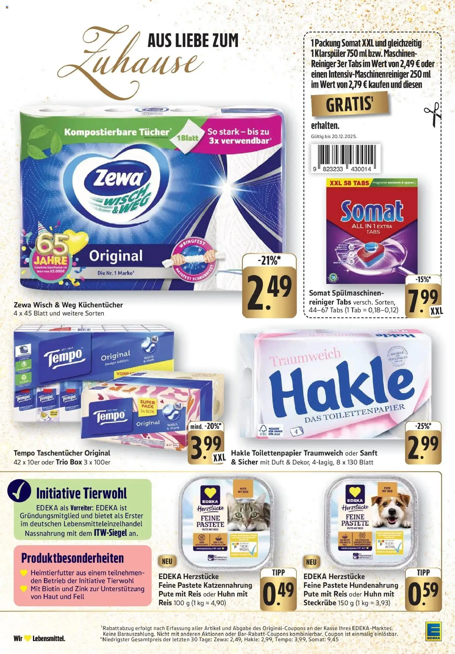 Edeka prospekt Bruchsal - Untergrombach	 – gültig ab 15.12.2025 | Seite: 30 | Produkte: Pute, Klarspüler, Reis, Toilettenpapier