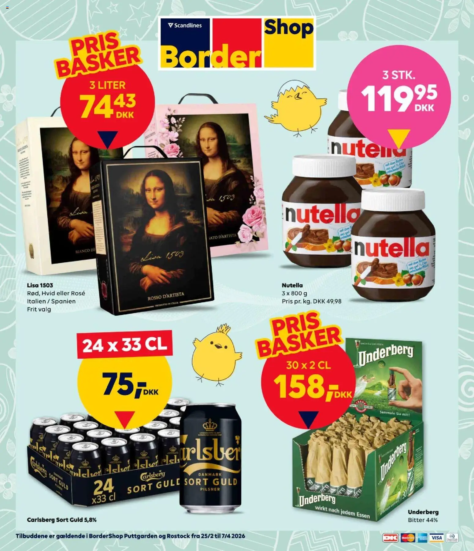 Bordershop tilbudsavis – gyldig fra 25.02.2026 | Side: 1 | Produkter: Nutella