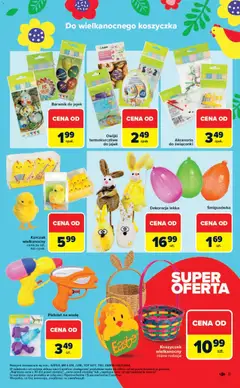 Pogląd oferty "Carrefour gazetka - Wielkanoc cieszy bardziej" - ważna od 09.03.2026 | Strona: 5 | Produkty: Top, Kurczak, Barwnik do jajek, Ziemia