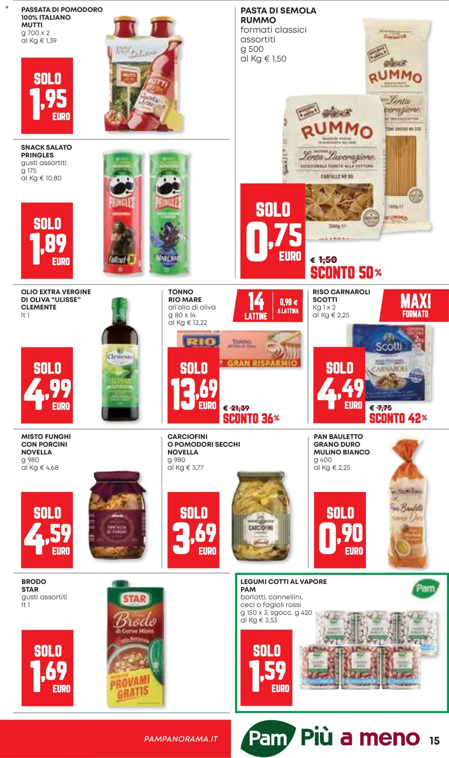 Volantino Panorama del 26.03.2026 | Pagina: 15 | Prodotti: Legumi, Riso, Olio, Funghi