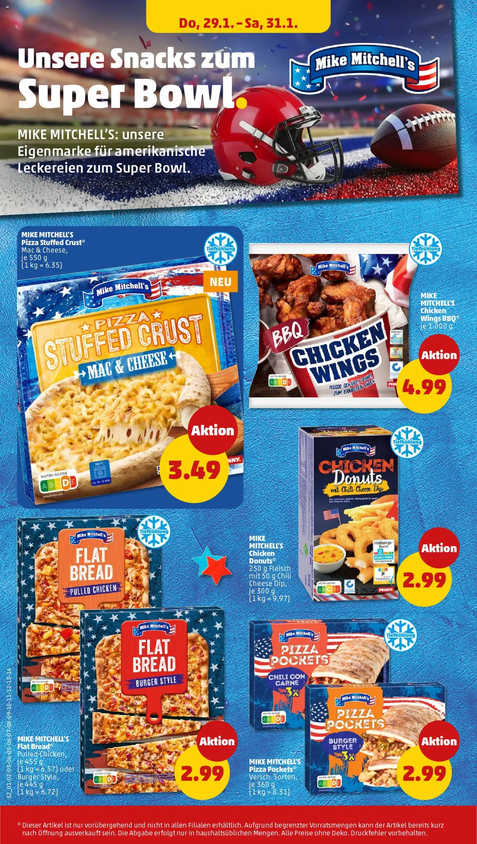 Penny Prospekt 	 – gültig ab 26.01.2026 | Seite: 34 | Produkte: Burger, Chili, Pizza, Fleisch