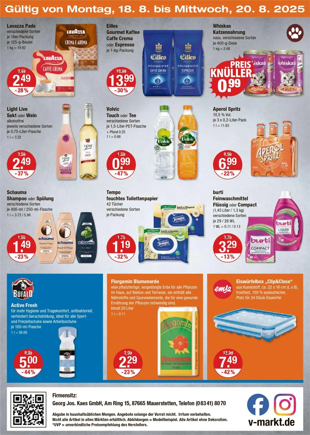 V-Markt - Oberbayern - gültig ab dem 14.08.2025 | Seite: 24 | Produkte: Lavazza, Shampoo, Blumenerde, Wein