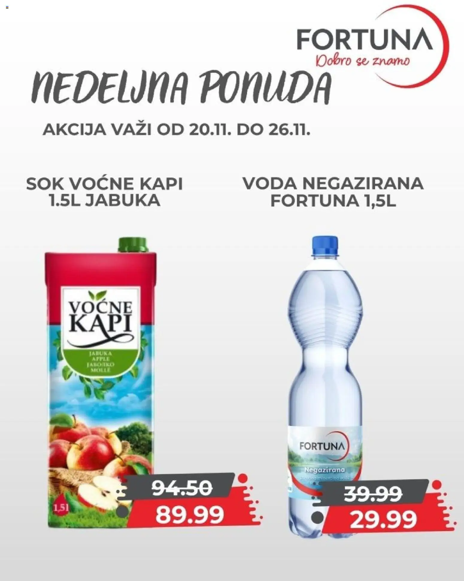 Fortuna Market katalog - važi od 20.11.2025 | Strana: 9 | Proizvode: Voda, Sok