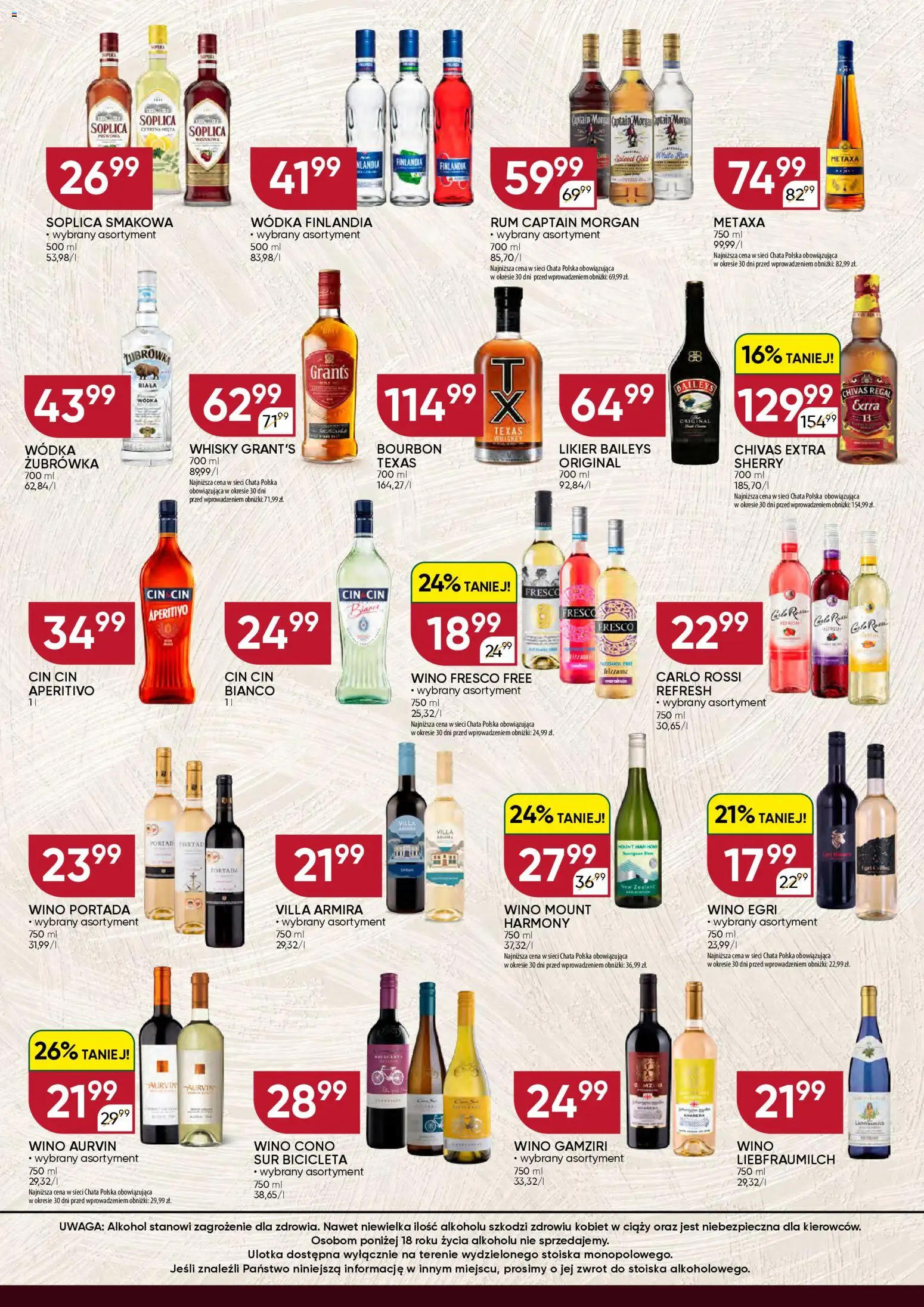 Chata Polska gazetka - Mocna Oferta od 21.04.2026 | Strona: 2 | Produkty: Chivas Regal, Fresco, Regał, Wódka