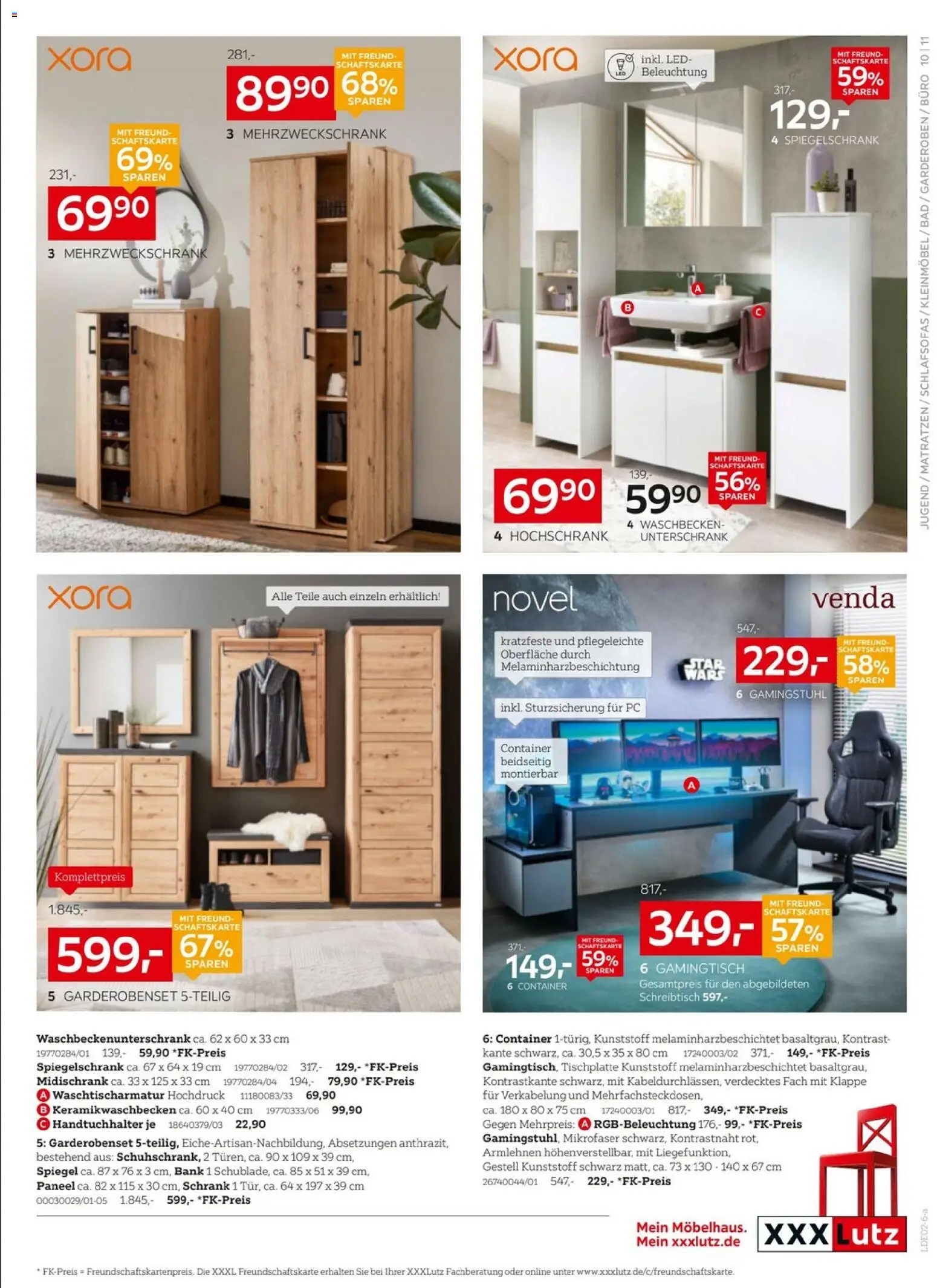 XXXL Lutz Prospekt 	 – gültig ab 25.01.2026 | Seite: 19 | Produkte: Schrank, Garderobenset, Spiegelschrank, Midischrank