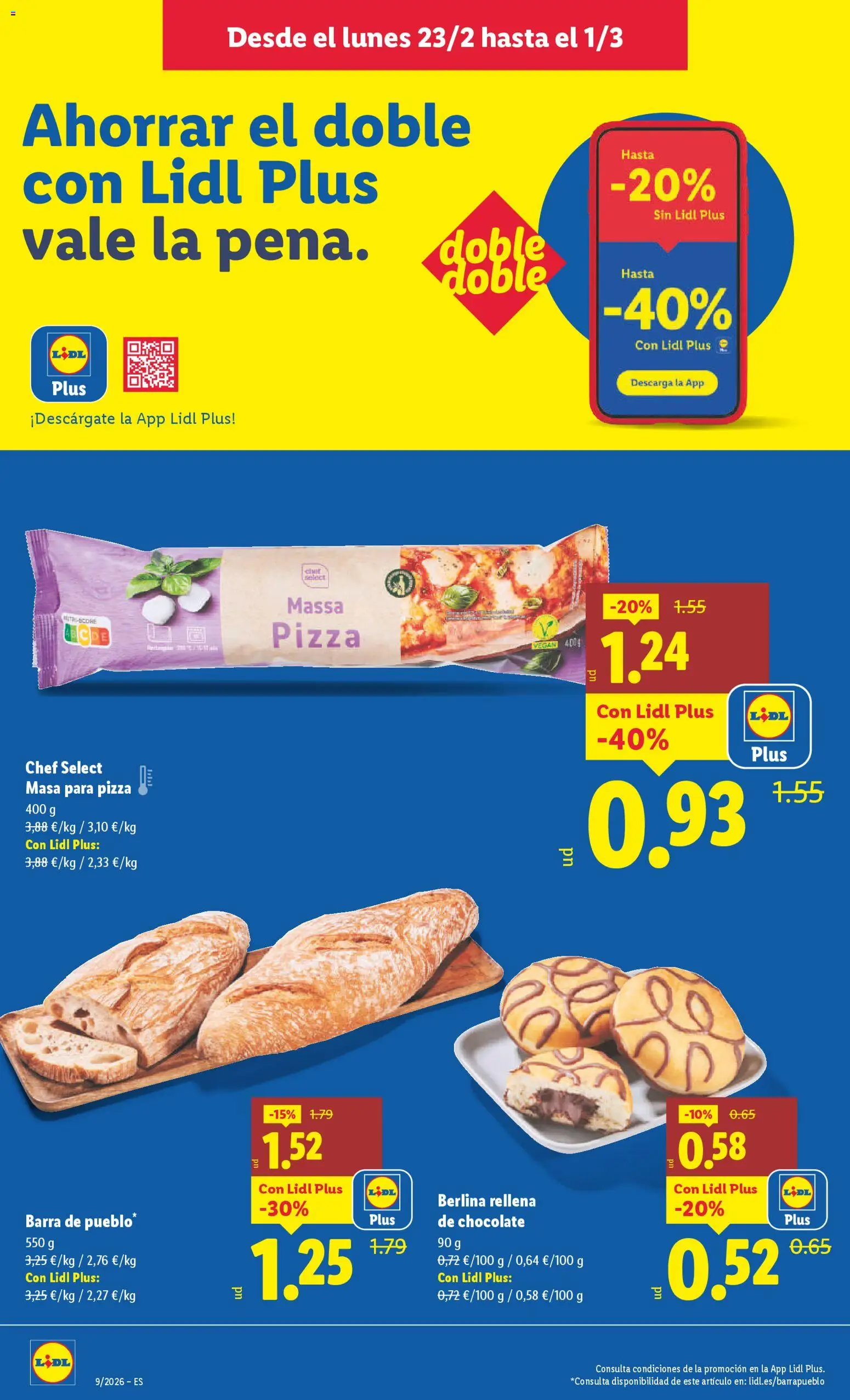 Lidl folleto │ válido desde el 23.02.2026 | Página: 4 | Productos: Chocolate, Pizza