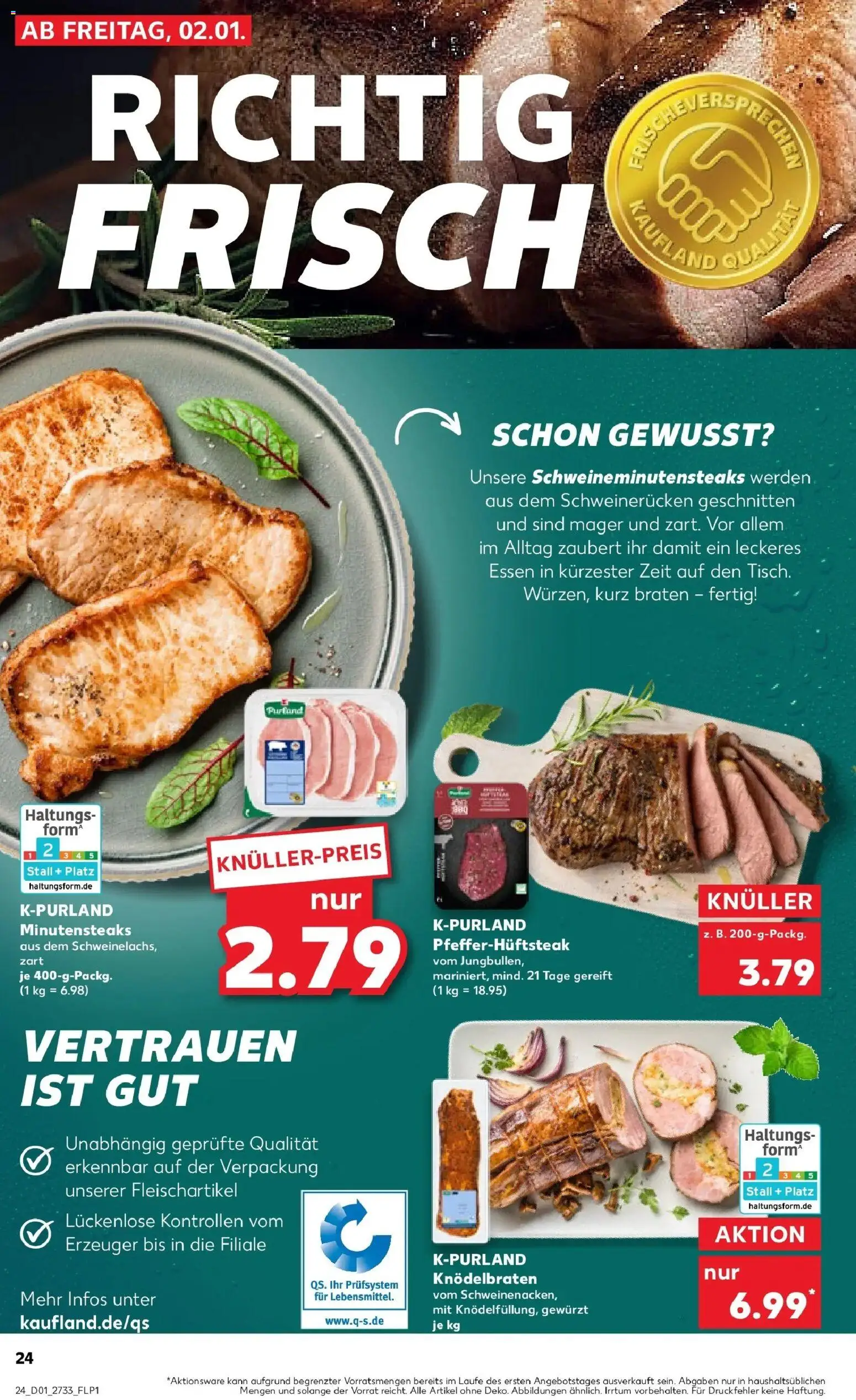 Kaufland prospekt Ilmenau	 – gültig ab 05.01.2026 | Seite: 30 | Produkte: Schweinerucken, Steak