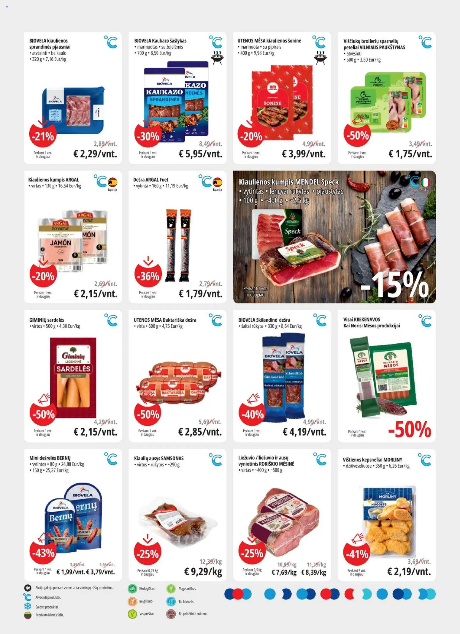 ePromo akcijos nuo 29.04.2026 | Puslapis: 3 | Prekių: Sardelės, Vištienos, Kiaulienos, Kumpis