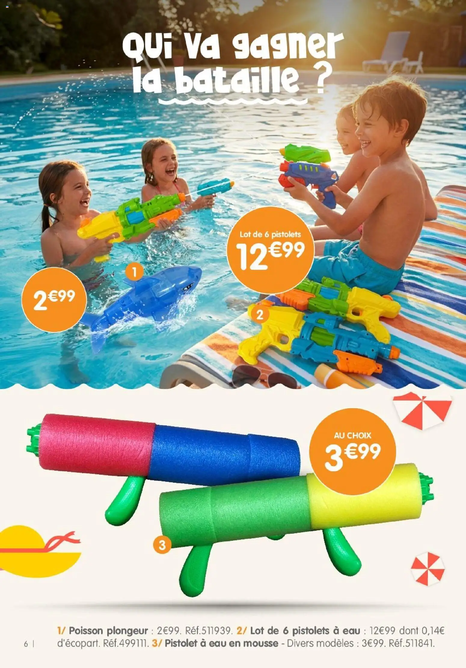 {H1} | Page: 6 | Produits: Mousse, Poisson