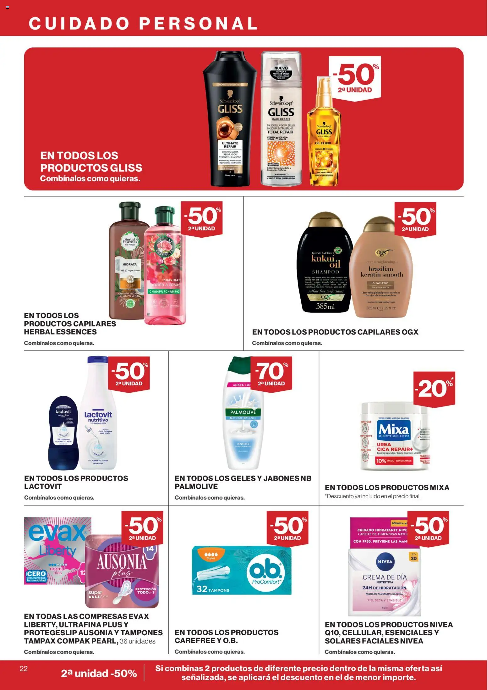 Supercor Canarias │ válido desde el 12.02.2026 | Página: 22 | Productos: Champú, Leche, Crema de día, Γλυφιτζούρι